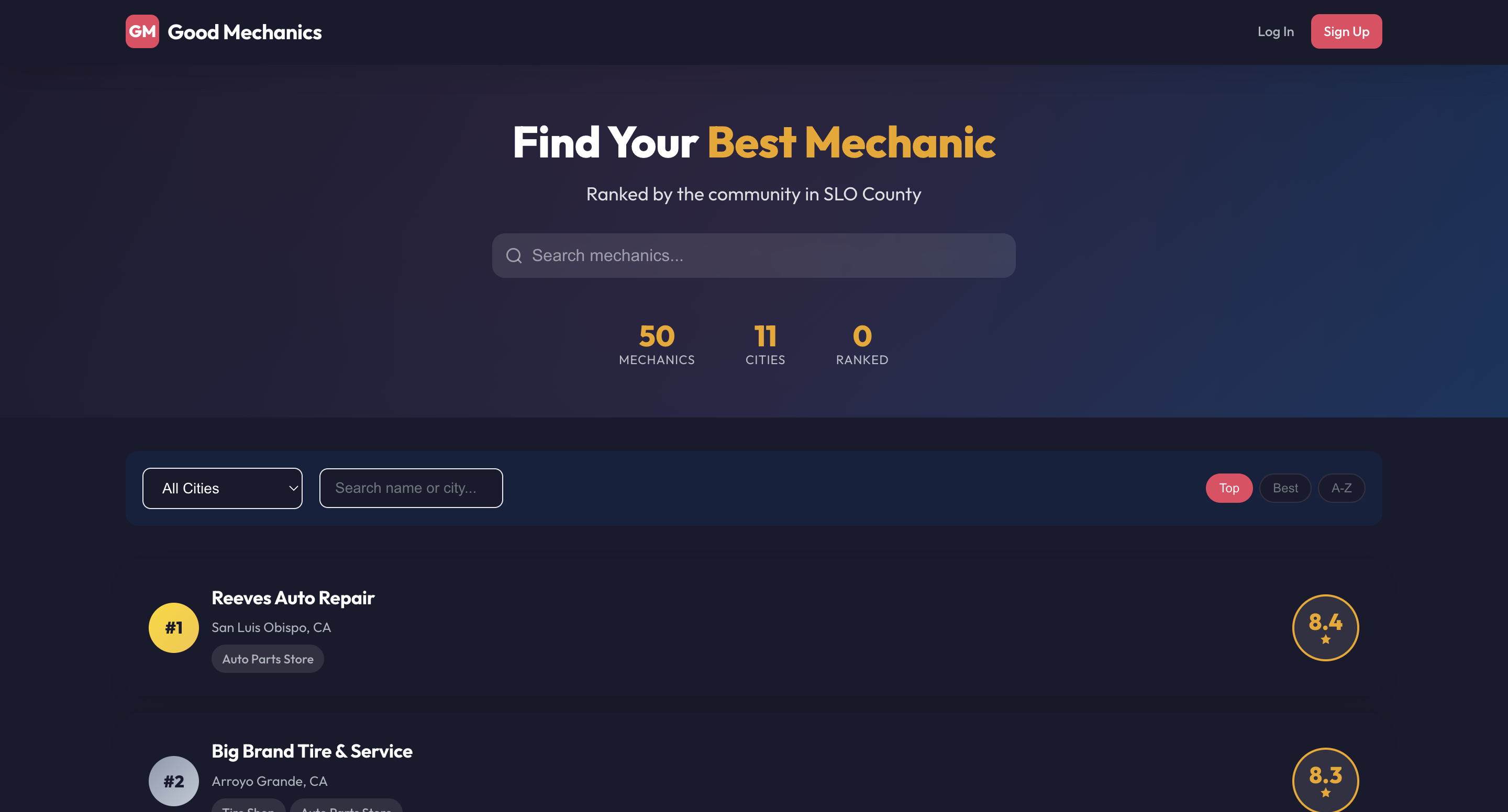 Good Mechanics website